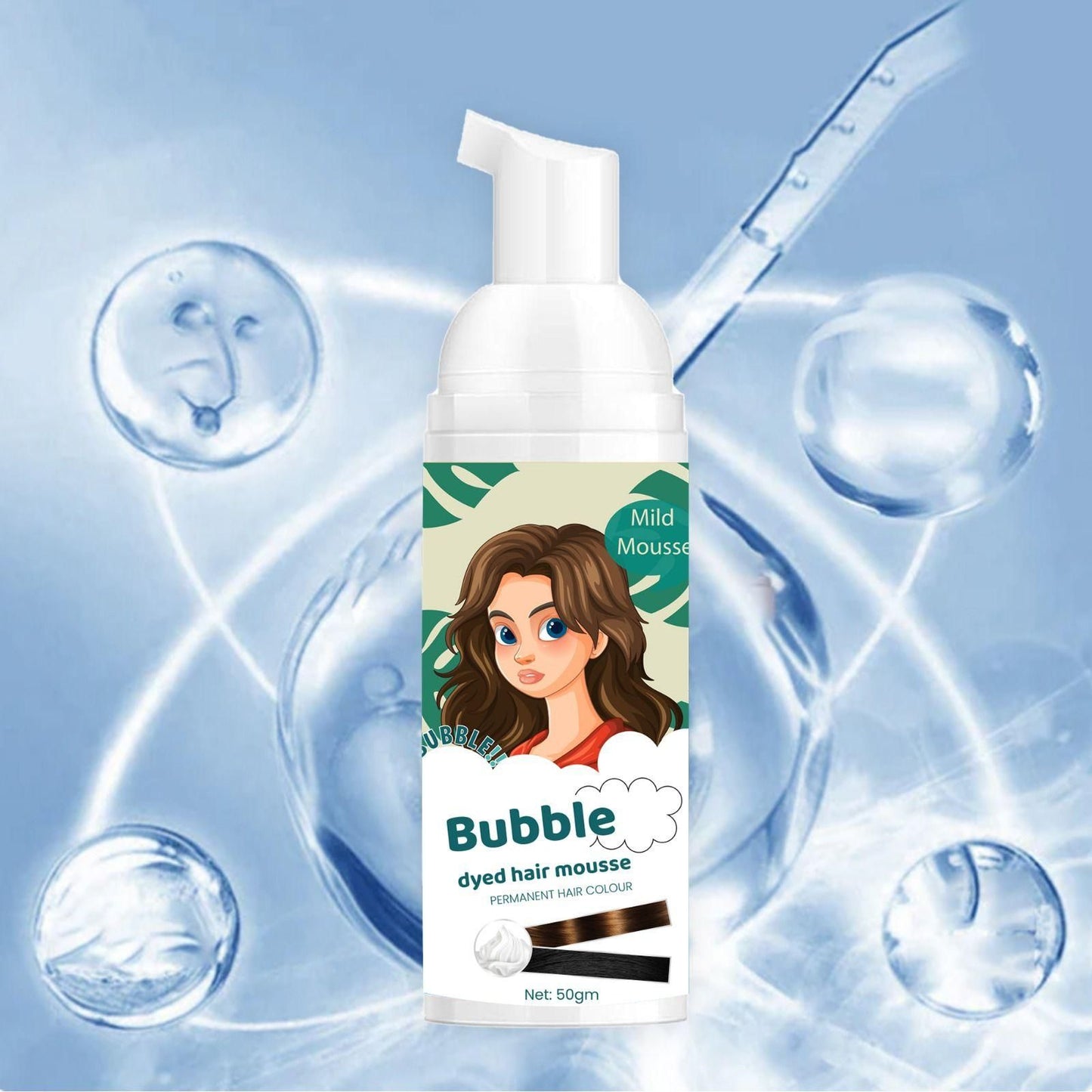 Bubble Dyed Hair Mousse 100gm Pack of 2